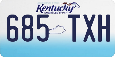 KY license plate 685TXH