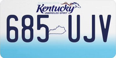 KY license plate 685UJV