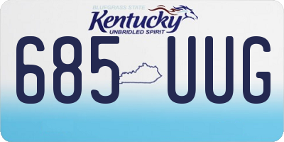 KY license plate 685UUG