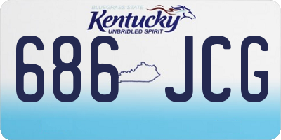 KY license plate 686JCG