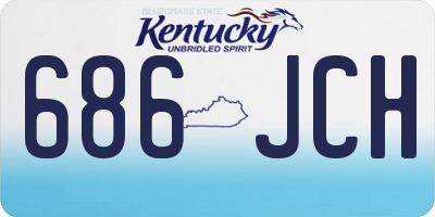 KY license plate 686JCH