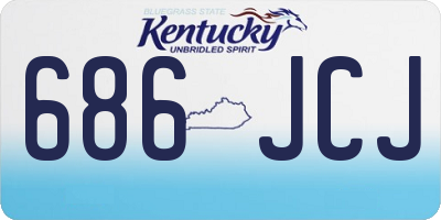 KY license plate 686JCJ