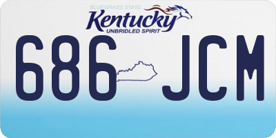 KY license plate 686JCM