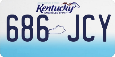 KY license plate 686JCY