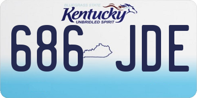 KY license plate 686JDE