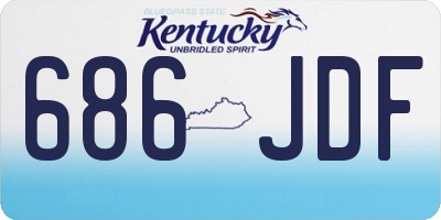 KY license plate 686JDF