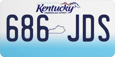 KY license plate 686JDS