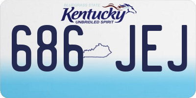 KY license plate 686JEJ
