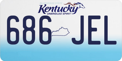 KY license plate 686JEL
