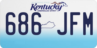 KY license plate 686JFM