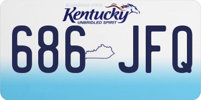 KY license plate 686JFQ