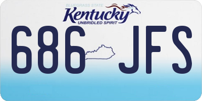 KY license plate 686JFS