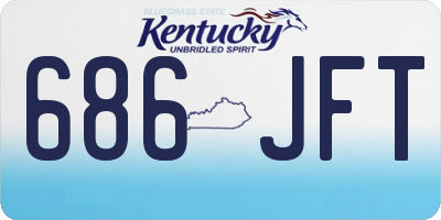 KY license plate 686JFT