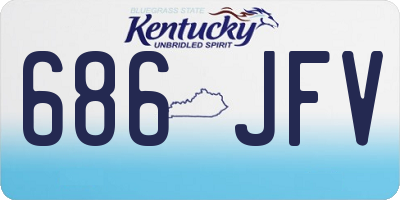 KY license plate 686JFV