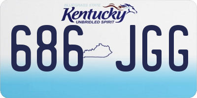 KY license plate 686JGG
