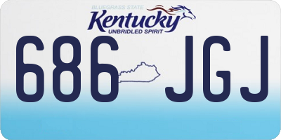 KY license plate 686JGJ