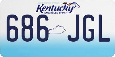 KY license plate 686JGL
