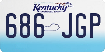 KY license plate 686JGP