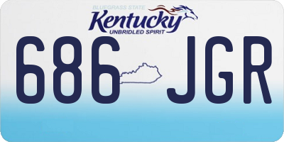 KY license plate 686JGR