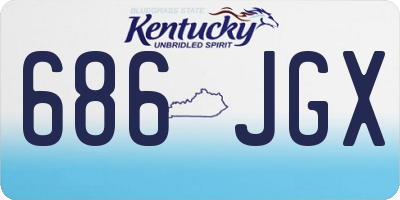 KY license plate 686JGX