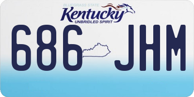 KY license plate 686JHM
