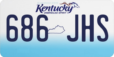 KY license plate 686JHS