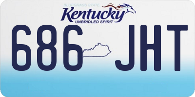 KY license plate 686JHT