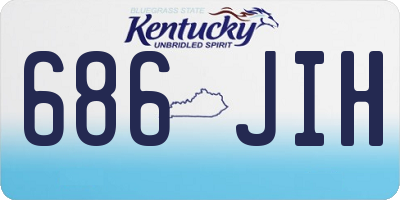 KY license plate 686JIH