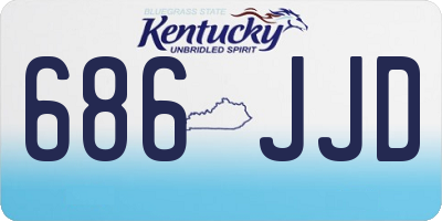 KY license plate 686JJD