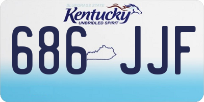 KY license plate 686JJF