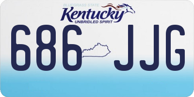 KY license plate 686JJG