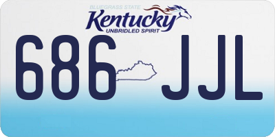 KY license plate 686JJL