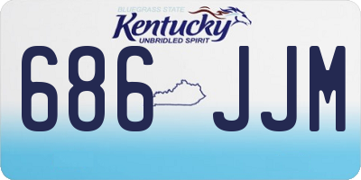 KY license plate 686JJM