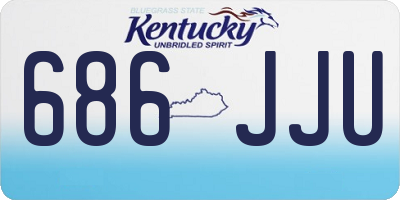 KY license plate 686JJU