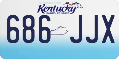 KY license plate 686JJX