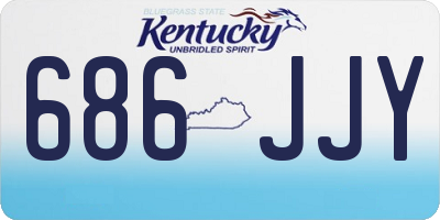 KY license plate 686JJY