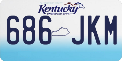 KY license plate 686JKM