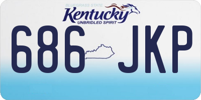 KY license plate 686JKP