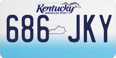 KY license plate 686JKY