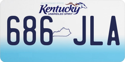 KY license plate 686JLA