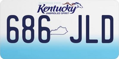 KY license plate 686JLD