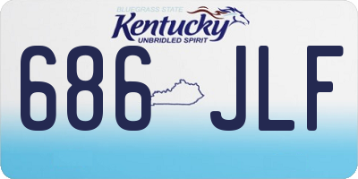 KY license plate 686JLF