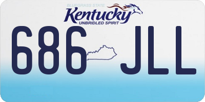 KY license plate 686JLL