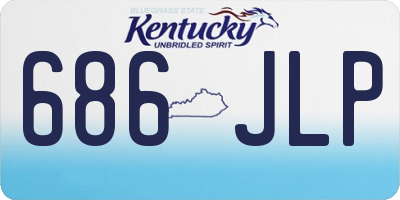 KY license plate 686JLP
