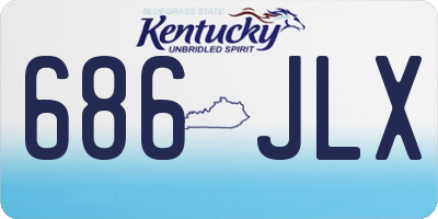 KY license plate 686JLX
