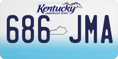 KY license plate 686JMA