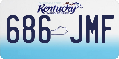 KY license plate 686JMF