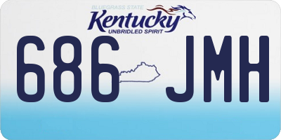 KY license plate 686JMH