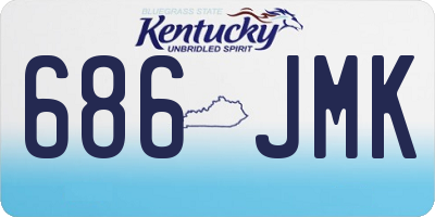 KY license plate 686JMK