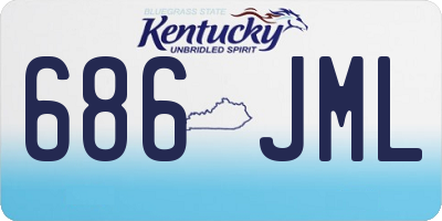 KY license plate 686JML